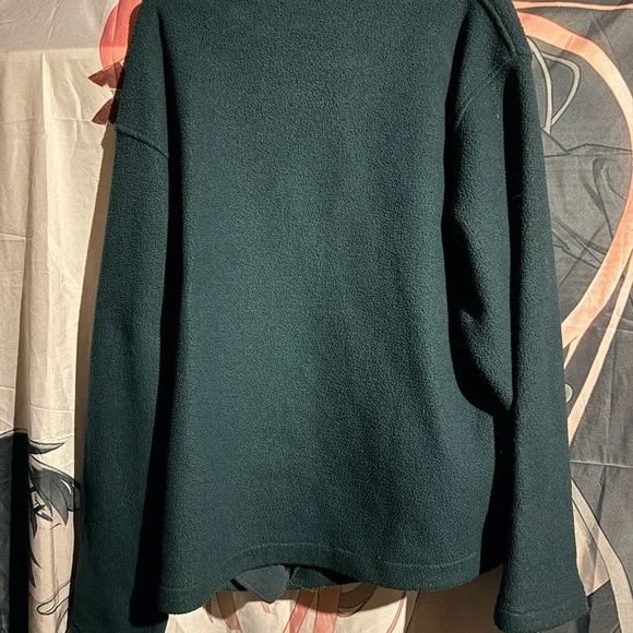 White Sierra Teal Fleece Pullover